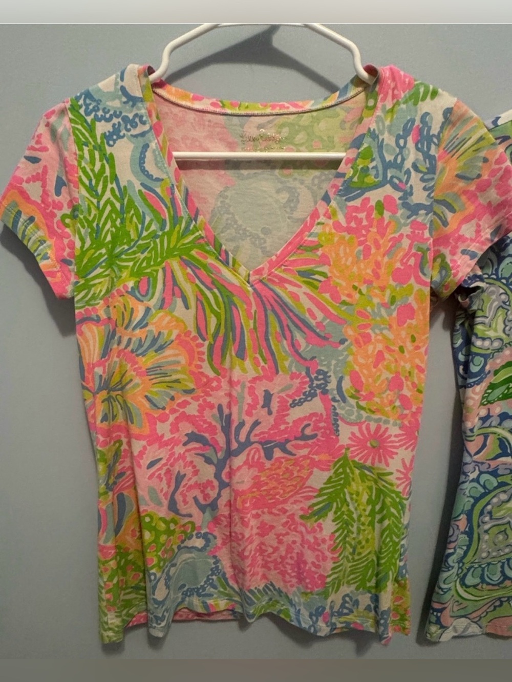 Lilly Pulitzer Winslow Dress (Right): Cap-sleeve style with a crossover neckline